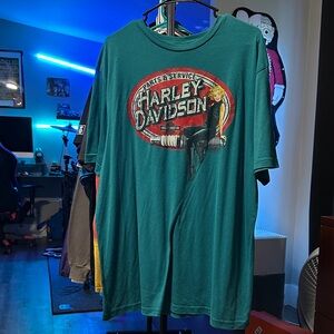 Harley-Davidson Teal Graphic Tee